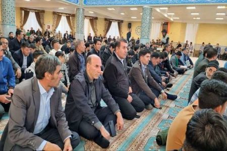 حضور پرشور کارکنان مجتمع مس سونگون در مراسم بزرگداشت اولین سالگرد شهادت آیت‌الله رئیسی و همراهان