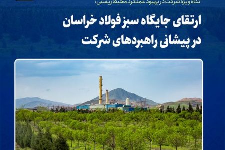 ارتقای جایگاه سبز فولاد خراسان در پیشانی راهبردهای شرکت