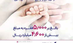پرداخت بیش از 4,600 میلیارد ریال تسهیلات قرض‌الحسنه فرزندآوری از سوی بانک رفاه کارگران
