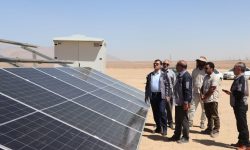 بازدید مدیر عامل شرکت آلومینای ایران از نیروگاه برق خورشیدی