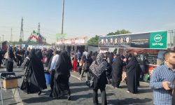 برپایی موکب خدمت رسانی بیمه البرز در مسیر راهپیمایی جاماندگان اربعین حسینی