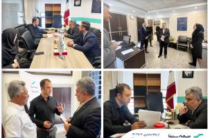 بازدید سرپرست بیمه سینا از شعبه شرق تهران