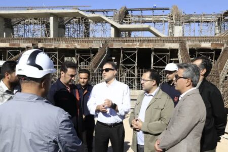 بازدید مدیرعامل شرکت ملی صنایع مس ایران از پروژه احداث کمپ ورزشی ورزقان