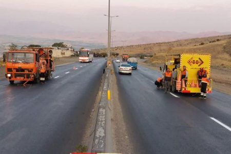 اجرای بیش از ۲ هزار کیلومتر خط‌کشی در راه‌های استان همدان