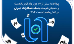 پرداخت بیش از ۱۰۰ هزار وام قرضالحسنه و حمایتی توسط بانک صادرات ایران