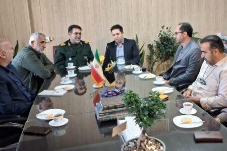 دیدار صمیمانه مدیرعامل شرکت سیاحتی علیصدر با فرمانده سپاه استان همدان