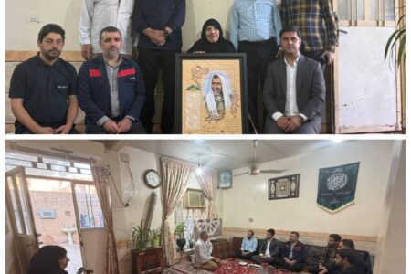 دیدار جمعی از کارکنان فولاد اکسین با خانواده شهید تقوی‌‌فر/ تجلیل از مقام شهدا و پاسداشت فرهنگ ایثار