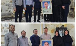 دیدار جمعی از مدیران و پرسنل فولاد اکسین خوزستان با خانواده شهید نیروی انتظامی 