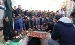 تشییع و تدفین شهید گمنام، همزمان با سالروز شهادت فاطمه زهرا (س) در شرکت آلومینای ایران
