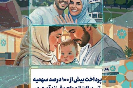 پرداخت بیش از 100 درصد سهمیه تسهیلات ازدواج و فرزندآوری در بانک توسعه تعاون