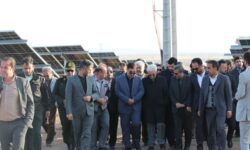 بازدید استاندار خراسان شمالی از پروژه نیروگاه خورشیدی شرکت آلومینای ایران