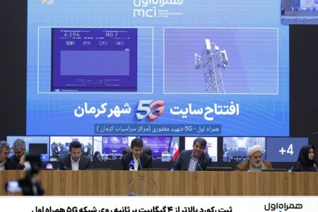 ثبت رکورد بالاتر از 4 گیگابیت بر ثانیه روی شبکه 5G همراه اول