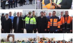 برگزاری رزمایش طرح راهداری زمستانی استان همدان
