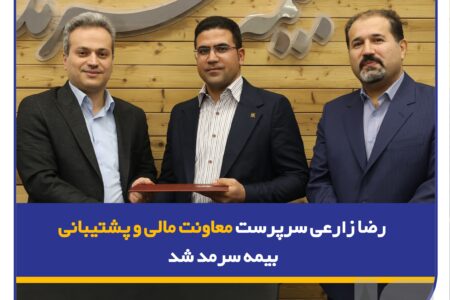 رضا زارعی سرپرست معاونت مالی و پشتیبانی بیمه سرمد شد