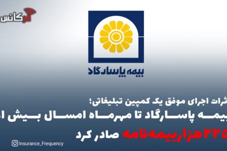 بیمه پاسارگاد تا مهرماه امسال بیش از “۲۲۵هزاربیمه‌نامه” صادر کرد