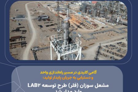 مشعل سوزان (فلر) طرح توسعه LAB2 وارد مدار شد