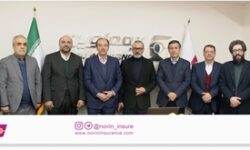 علیرضا قربانی، بیمه‌گذار بیمه نوین، با مدیرعامل و اعضای هیئت‌مدیره دیدار کرد