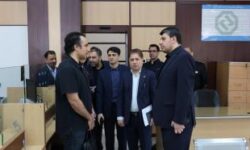 بازدید مدیرعامل از نحوه فعالیت شعبه کشیک مرکزی بانک توسعه صادرات ایران