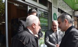 چهارمین بازدید مدیرعامل بانک از شعب در ایام جنگ/ کارکنان بانک مهر ایران پای کار خدمت به مردم