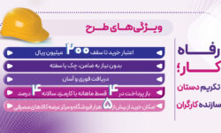 طرح “رفاه‌کار” بانک رفاه کارگران تا 20 اردیبهشت ماه ادامه دارد