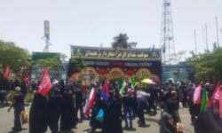 خدمترسانی شهرداری همدان به زائران مراسم تشییع با استقرار موکب خدامالزهرا(س)