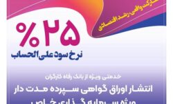 انتشار اوراق گواهی سپرده خاص از سوی بانک رفاه کارگران تداوم دارد