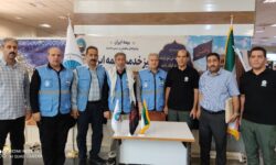 برپایی میز خدمت بیمه ایران در مرز خسروی