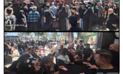 خدمت بیمه سرمد به عزاداران فراق رهبر شهید ایران در سایه‌سارِ حریم رضوی