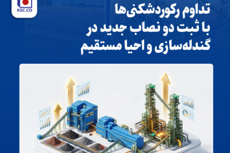 تداوم رکوردشکنی‌ها با ثبت دو نصاب جدید در گندله‌سازی و احیا مستقیم