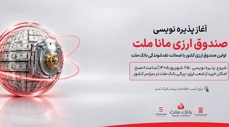 آغاز پذیره نویسی نخستین صندوق سرمایه گذاری ارزی كشور از روز چهارشنبه در شعب ارزی-ریالی بانك ملت