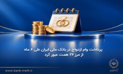 پرداخت وام ازدواج در بانک ملی ایران طی ۶ ماه از مرز ۲۶ همت عبور کرد