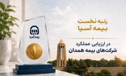 رتبه نخست بیمه آسیا در ارزیابی عملکرد شرکتهای بیمه همدان