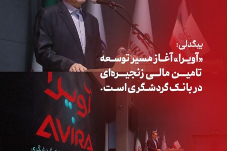 محمد بیگدلی، مدیرعامل بانک گردشگری، «آویرا» را گام نخست بانک در مسیر توسعه تأمین مالی زنجیره‌ای و حرکت به سمت تأمین مالی مبتنی بر جریان واقعی کسب‌وکار دانست