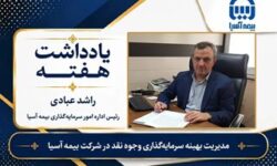 راشد عبادی / رییس اداره امور سرمایه گذاری بیمه آسیا